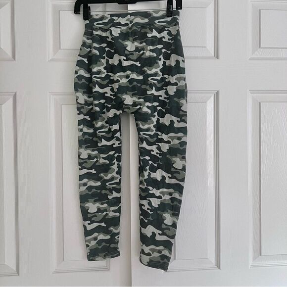 Spiritual Gangster Camo Cotton Blend Harem Sweatpants Green S / 10 NEW - Picture 4 of 7